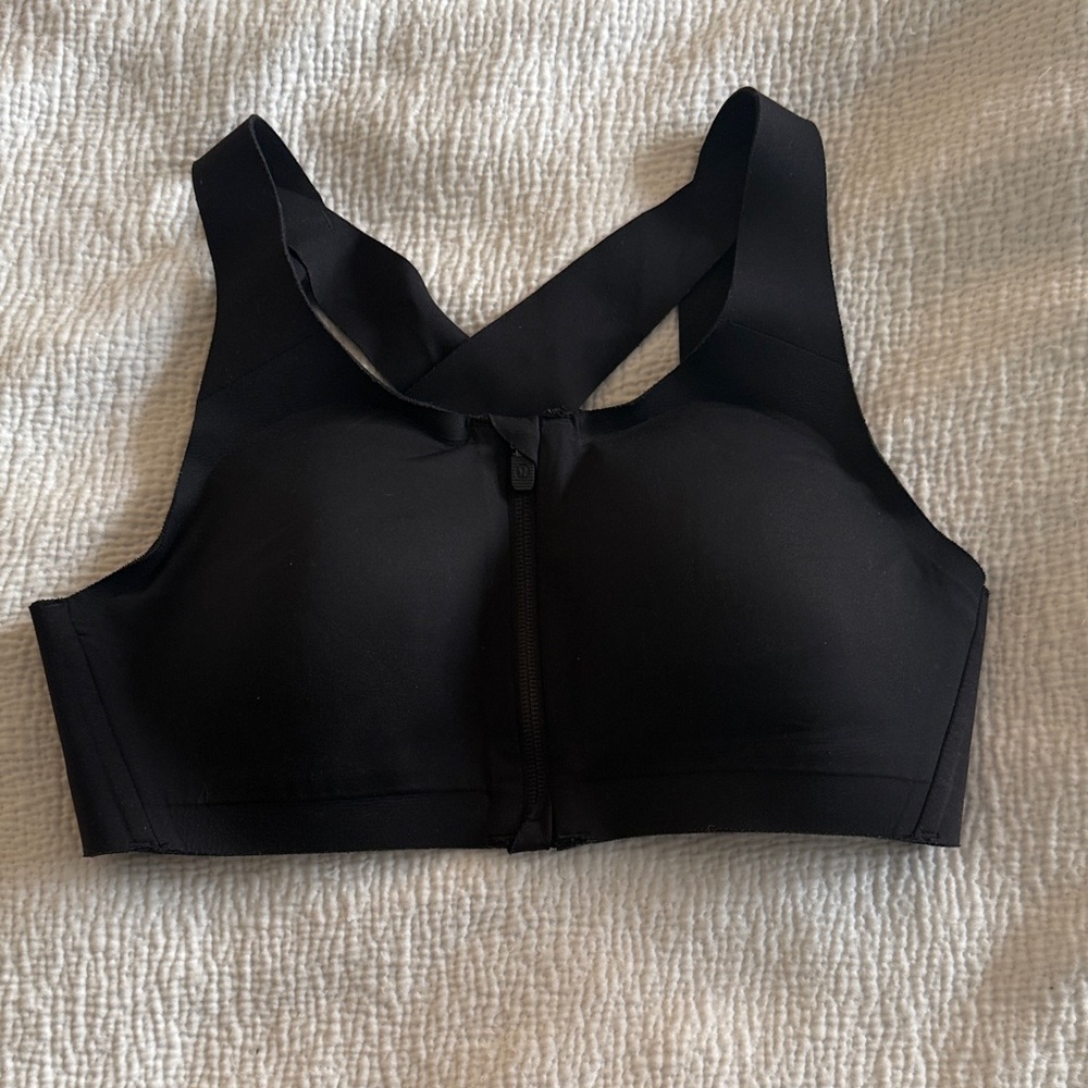 Lululemon Enlite Black Zippered Sports Bra
